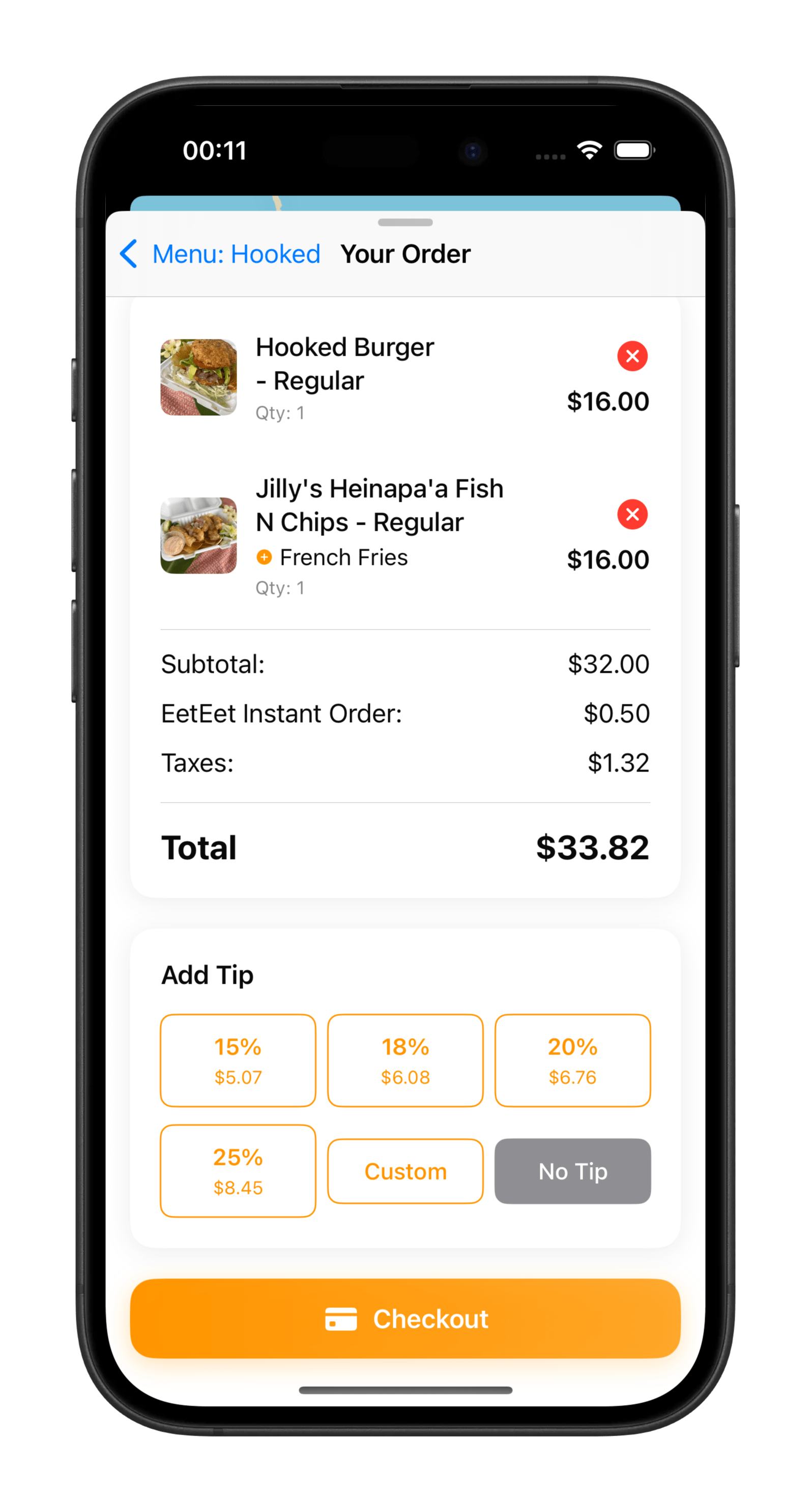 Seamless mobile ordering